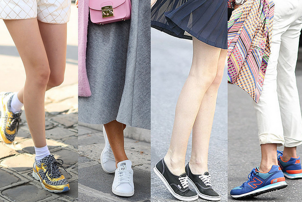 Модный тренд: кроссовки заменили туфли на каблуках